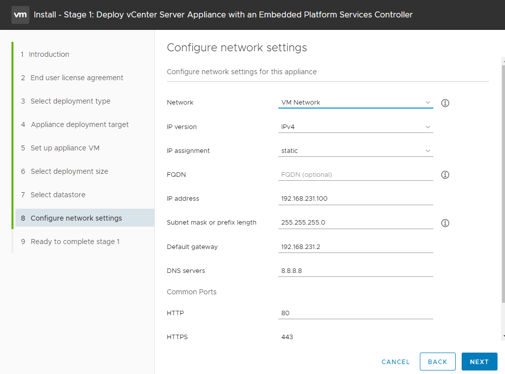 Configure Network Settings
