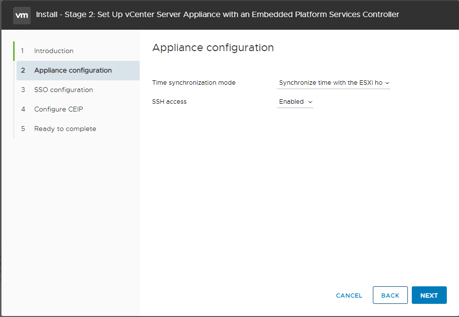 Configure Time Sync and SSH