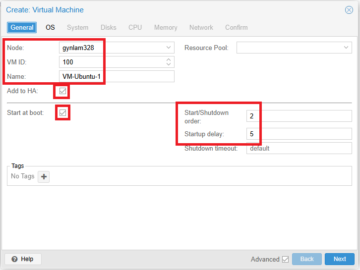 [Source 19] Create VM - General Tab