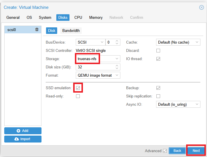 [Source 32] Create VM - Disks Tab