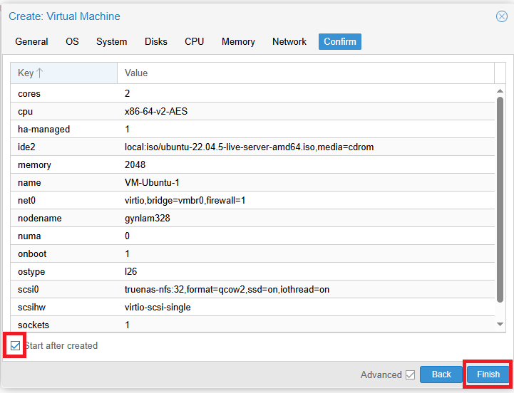 [Source 59] Create VM - Confirm Tab