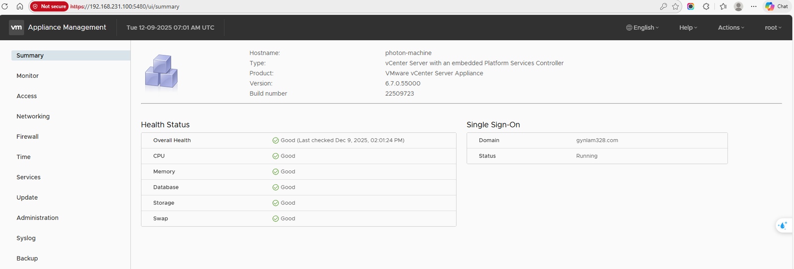 VAMI Management Interface