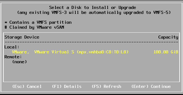 Select Disk