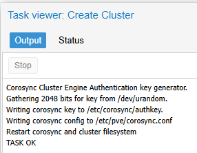 [Source 4] Task viewer Create Cluster Output
