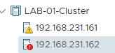 Host Failure: ESXi Host showing 'Not Responding' red alert