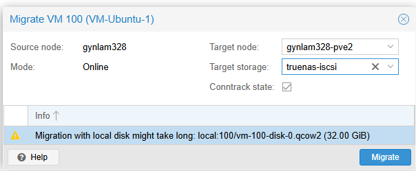 [Source 65] Dialog Migrate VM
