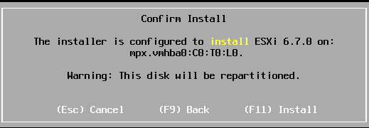 Confirm Install