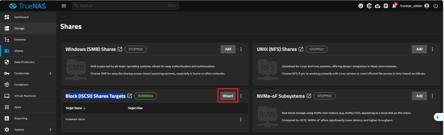 iSCSI Wizard