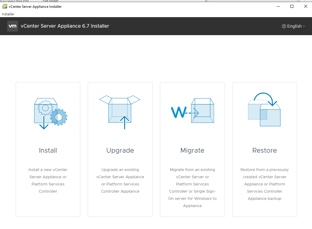 Select Install option