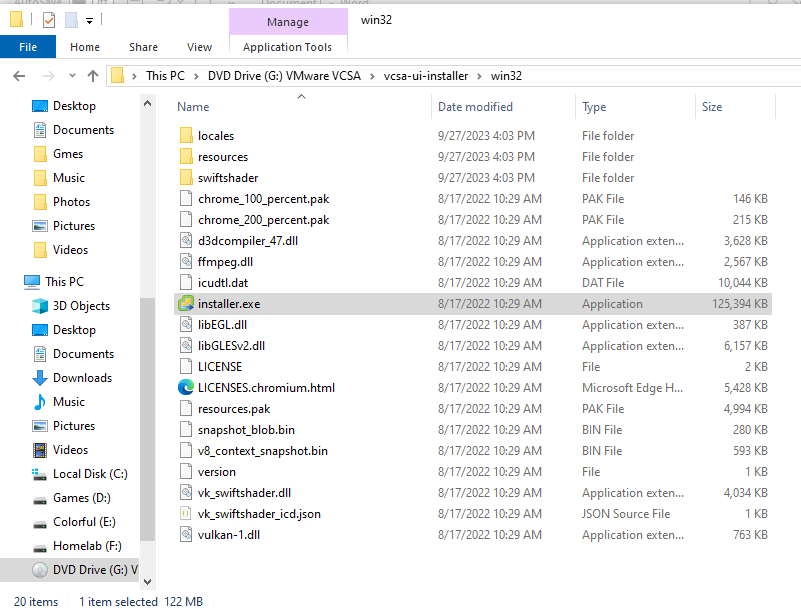 Run installer.exe in win32 folder